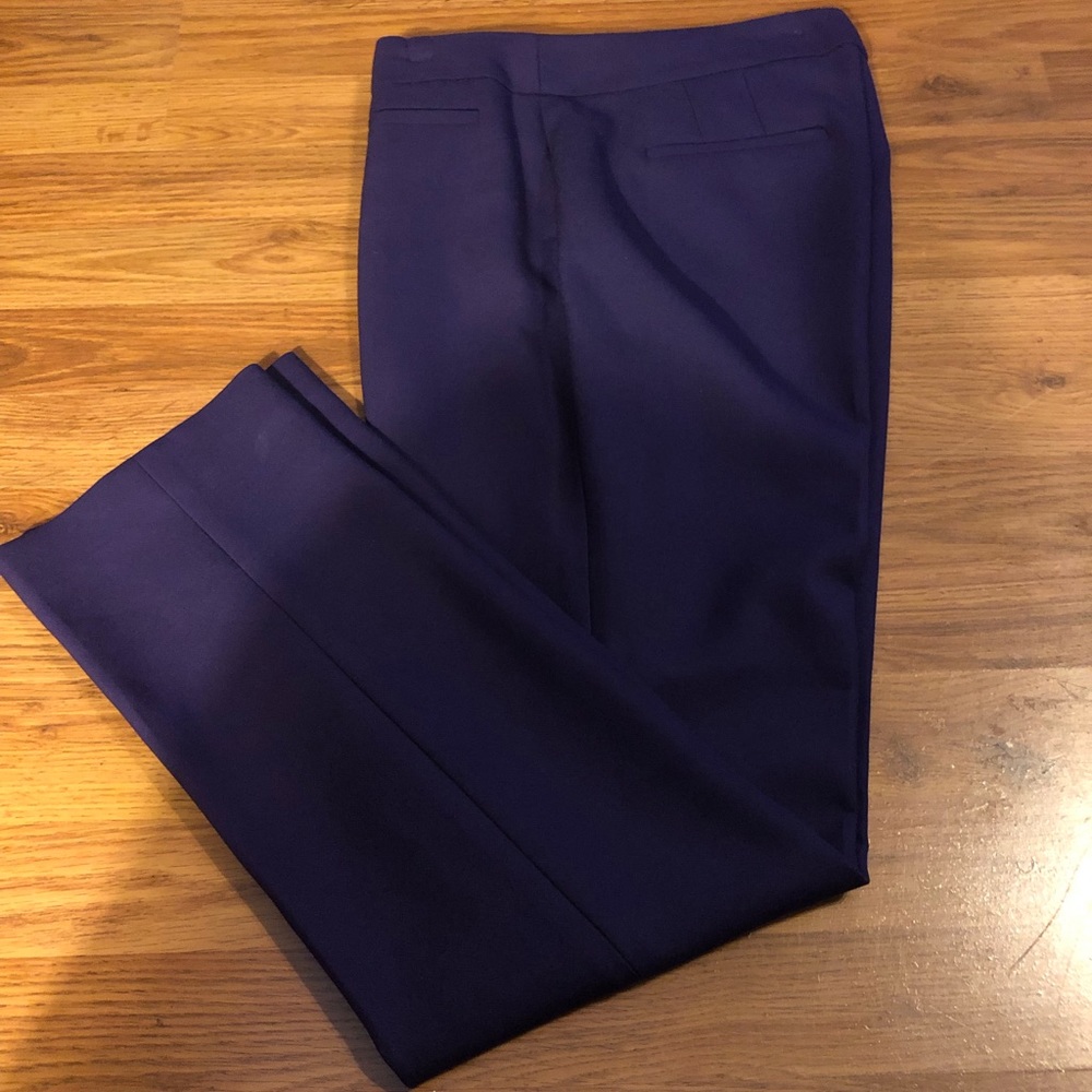 Loft purple ankle dress pants.